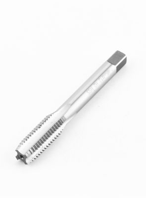 Metric 4 Flutes Carbon Steel Hand Tap Tool Straight Fluted Taps For Cast Iron M10*12.5