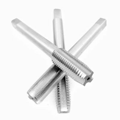 Metric 4 Flutes Carbon Steel Hand Tap Tool Straight Fluted Taps For Cast Iron M10*12.5
