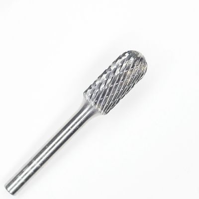 50000Rpm Carbide Burr Rotary File Bit Cylindrical Carbide  Burr Double Cut 5/8 Inch Dia.
