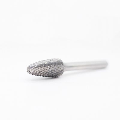 SF-5 Tree Radius End Tungsten Carbide Burr 1/4" Standard Double Cut Die Grinder Deburring Bits