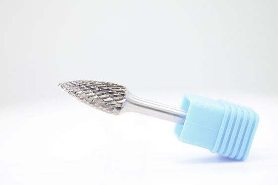 SG-5 Carbide Burr Tree Pointed-End Double Cut For Die Grinder 1/2" X 1" With 1/4" Shank