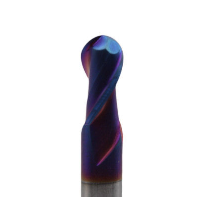HRC 65 R1.5*3*6*3*50 Dia TiAISiN Coated 2 Flutes Carbide Ball Nose End Mill Cutter