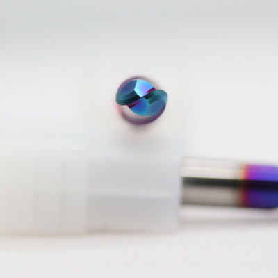 HRC 65 R1.5*3*6*3*50 Dia TiAISiN Coated 2 Flutes Carbide Ball Nose End Mill Cutter
