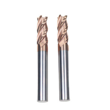 8mm Dia 8*20*8*60 TiAISiN Coated 4 Flat Flutes Carbide Square End Mill For Carbon Steel Alloy Steel Cast Iron