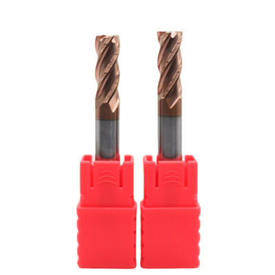 8mm Dia 8*20*8*60 TiAISiN Coated 4 Flat Flutes Carbide Square End Mill For Carbon Steel Alloy Steel Cast Iron