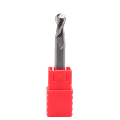 HRC 55° R4*8*16*8*60 2 Flutes Ball Nose End Mill For Aluminum Without Coating