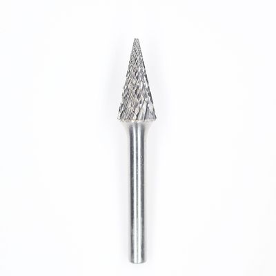 سعر جيد SM-5 28 درجة ذات شكل مخروط حاد مزدوج القطع القياسية كاربيد Burr مع 1/4'Shank للطاحونة الطحن عبر الإنترنت