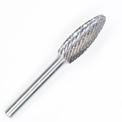 سعر جيد SH-5 الشكل الشعلة الكربيد التنغستنية الملف الدوار مع 1/4 '' شيك للطاحونة الموت حفر قطعة عبر الإنترنت